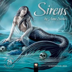 Anne Stokes 2021 Sirens Mini Calendar